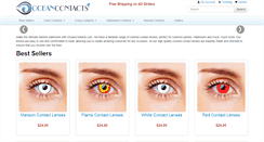 Desktop Screenshot of oceancontacts.com